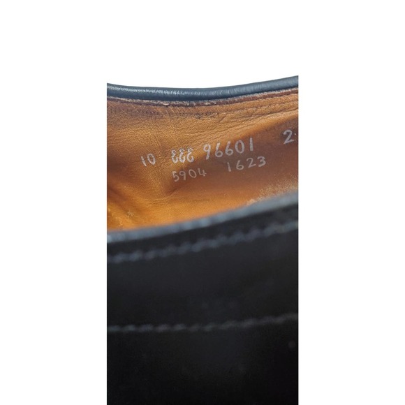 Allen Edmonds 10 Hillcrest Black Leather Oxford Lace Up Career Bicycle Toe